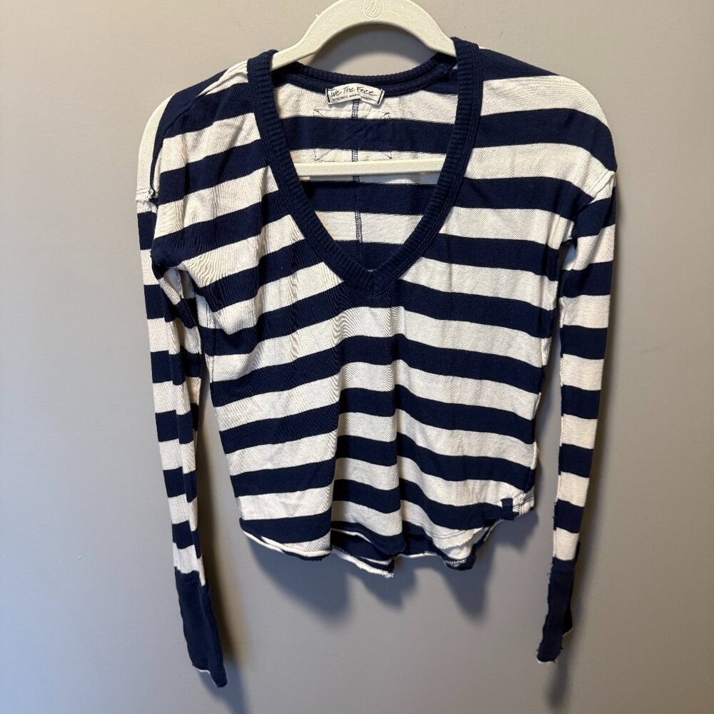 Free People Striped Shirt - XS